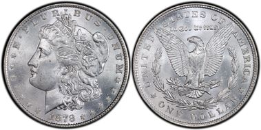 1878 7TF $1 R79 VAM 224 - 168 Reeds MS63