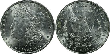 1886 $1 MS64