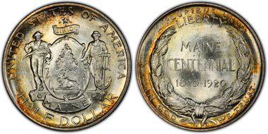 1920 50C Maine MS65