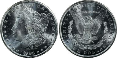 1883-CC $1 MS64+ 