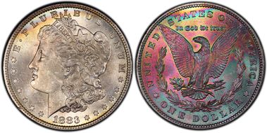 1883 $1 MS67+