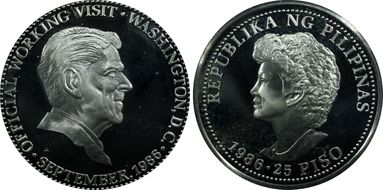 1986-FM 25 P Reagan PR66DCAM