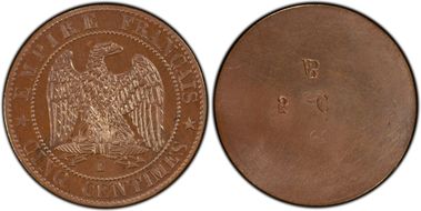 1861-(A) P5C Maz-1712a Uniface Obv SP66BN