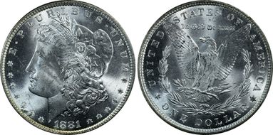 1881 $1 MS64