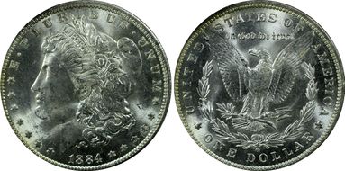 1884-O $1 MS64