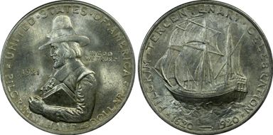 1921 50C Pilgrim MS66