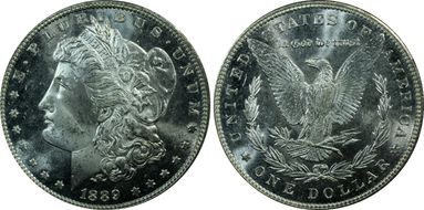 1889 $1 MS65PL