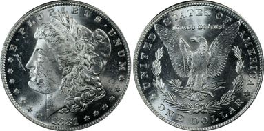 1881 $1 MS62