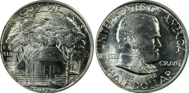 1922 50C Grant MS64