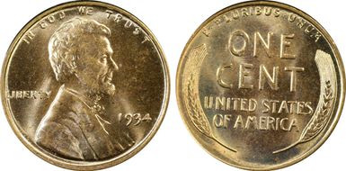 1934 1C MS65RD