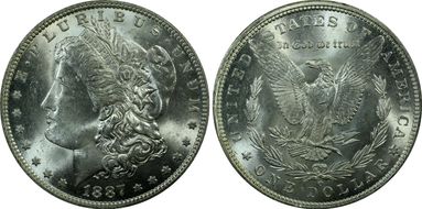 1887-O $1 MS63