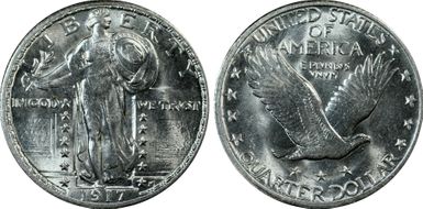 1917 25C Type 2 MS63FH