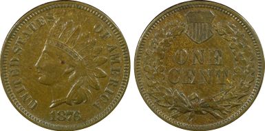 1876 1C AU58BN
