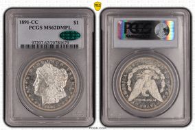 1891-CC $1 MS62DMPL