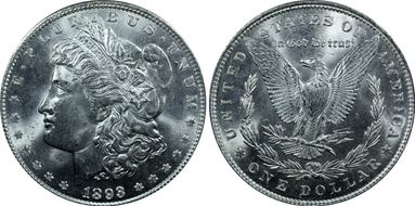 1893 $1 MS64