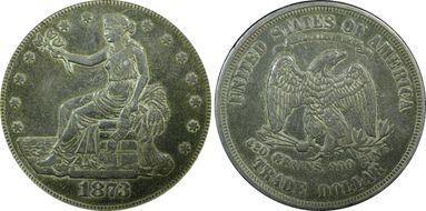 1873 T$1 Trade XF40