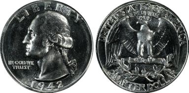1942 25C PR65