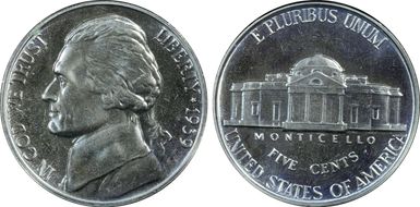 1939 5C Reverse of 1940 PR66