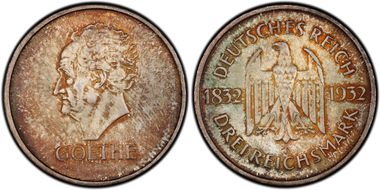 1932-F 3 Mk Goethe J-350 MS64