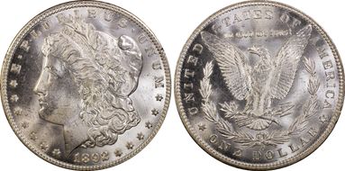 1892-O $1 MS64+