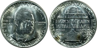 1946 50C Booker T. Washington MS65