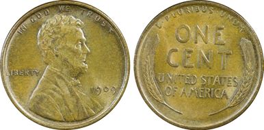 1909 1C Lincoln MS64BN