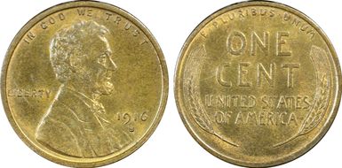 1916-S 1C MS64RB