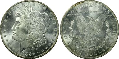 1886 $1 MS65