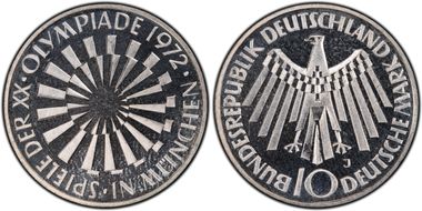 1972-J 10 Mk IN MUNCHEN MS64