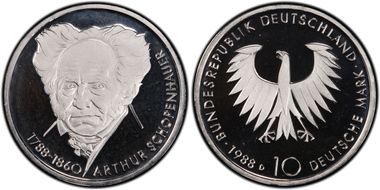 1988-D 10 Mk Schopenhauer PR68DCAM