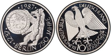 1987-J 10 Mk Berlin PR69DCAM