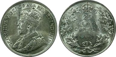 1917 25C AU58