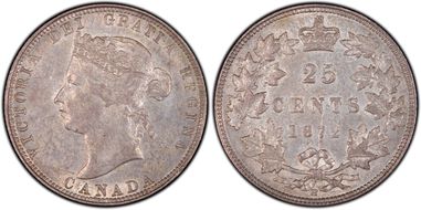 1872-H 25C Large 2 AU55