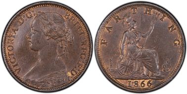 1866 1/4D S-3958 MS64BN