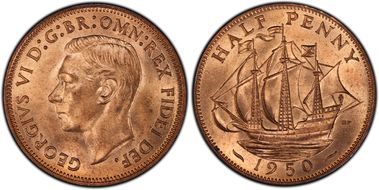 1950 1/2D S-4118 MS64RD