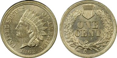 1862 1C MS63