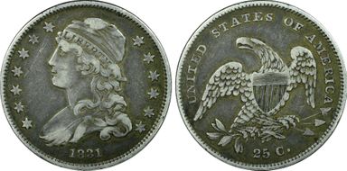 1831 25C Small Letters VF35