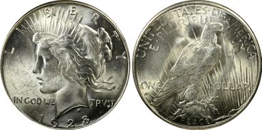 1928-S $1 MS63