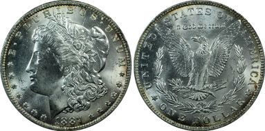 1887-O $1 MS65