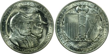 1936 50C Gettysburg MS64