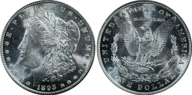 1893 $1 MS65