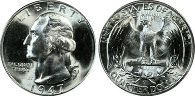 1947-S/S 25C RPM, FS-502 MS65