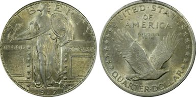 1917 25C Type 1 AU58FH