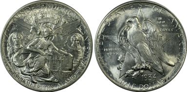 1934 50C Texas MS65