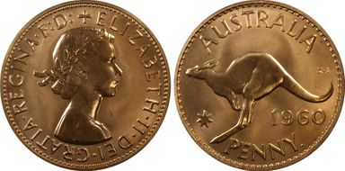 1960 Y. (p) 1D PR66RD