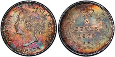 1870 5C Narrow Border MS63