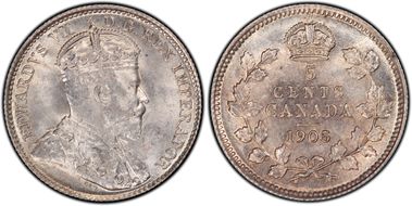 1905 5C Narrow Date 5/5-1 MS64