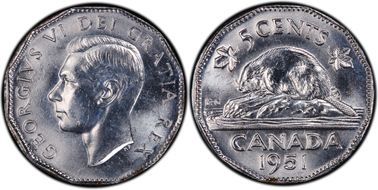 1951 5C Low Relief MS64