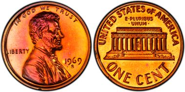 1969-S 1C PR66RB
