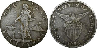 1905-S Peso Allen-16.06a Straight Serif VF35